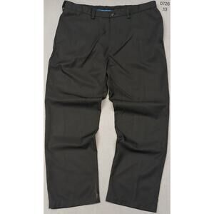 Haggar (38x30) Men's Classic Dri Fit Black Plaid Dress Pants